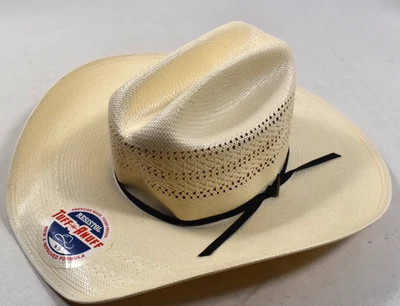 Resistol Tuff Anuff Men's 20X Chase Straw Cowboy Hat Size 6 7/8 - Image 1 of 4