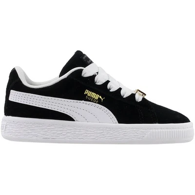 Zapatillas deportivas informales PUMA de gamuza clásicas B para niños pequeños fabulosas con cordones negras Sh Foto 1 de 4