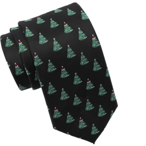 NORDSTROM Holiday Christmas Tree Tie, Holiday Wear, One Size, Green Red, NWT - Picture 1 of 9