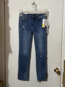 NWT Girls Joes Jeans THE DEMI Mid Rise Slim Straight Blue Jeans Sz 10 (24x25) - Picture 1 of 5