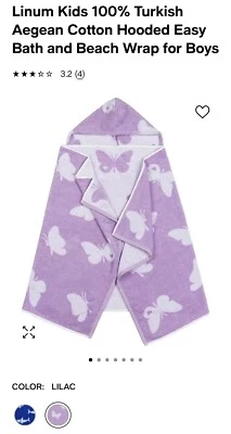 Linum Kids Fácil Baño y Playa Envoltura Nuevo 50” x 25” 🇹🇷 Foto 1 de 4