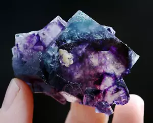 43g Natural Devil's Eye Purple FLUORITE Mineral Specimen/Inner Mongolia China - Picture 1 of 6
