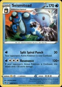 2x (SWSH02-046) Seismitoad Rare Pokemon Rebel Clash Card # 46 - Picture 1 of 1
