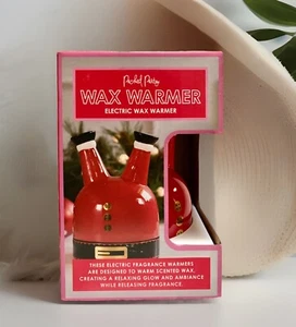 NEU Verpackt Party UPSIDE DOWN SANTA 3D Figur Elektrisch Keramik Wachswärmer - Bild 1 von 9