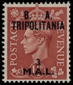 BRITISH OFFICES in TRIPOLITANIA 16 - King George VI "1950 Provisional" (pc27374) - Picture 1 of 1