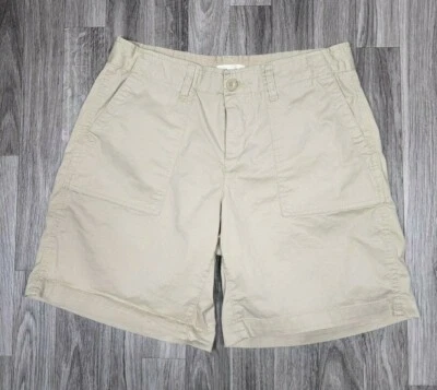 Per Se Womens Size 6 / 28 Buttoned Pockets Khaki Shorts - Image 1 of 4