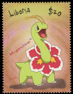LIBERIA Mi 2001a - Pokémon The Movie "Meganium" (pb46828) - Picture 1 of 1