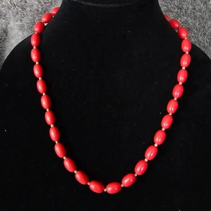 Collar distintivo de joyería de moda 2 piezas Color: rojo/azul Longitud: 24 pulgadas/18 pulgadas - Imagen 1 de 6