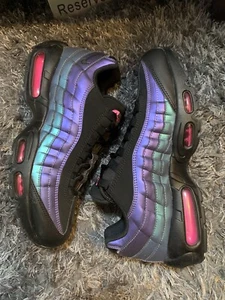 NIKE AIR MAX 95 PREMIUM 538416-021 UOMO TAGLIA 9.5 THROWBACK FUTURE viola nero - Foto 1 di 9