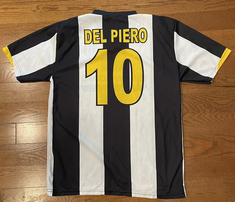 Juventus Del Piero Jersey Shirt Kit Copy Replica 2008-2009 Unbranded Size XL Men Cover