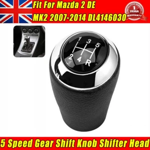 5 Speed Gear Shift Knob Shifter Head Fit for Mazda 2 DE MK2 2007-2014 DL4146030 - Picture 1 of 7