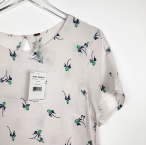 NEW $128 Free People 6 Soft Margot Rosebud Floral Fit Flare Shift Dress Blush - Picture 1 of 5