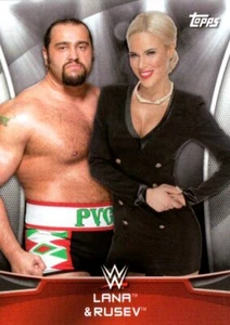 2016 Topps WWE Divas Revolution Power Couples #9 Lana & Rusev Miró AEW - Imagen 1 de 2