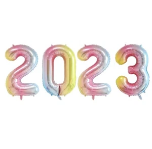 Globo de Lámina 2023 Grande Multi Rosa Graduación Clase de 2023 Globo 32" Números - Imagen 1 de 2