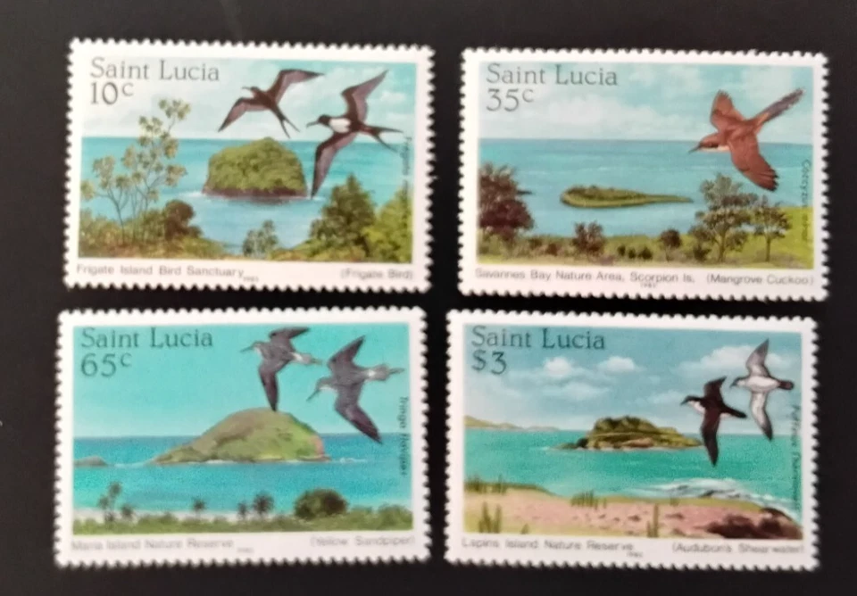 stamps St Lucia SC#770-773 MNH birds - Изображение 1 из 1