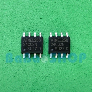 50pcs New 24C02N AT24C02N-10SU-2.7 ATMEL 2-Wire Serial EEPROM SOP-8 - Picture 1 of 2