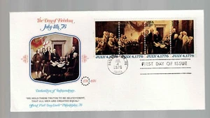 US Scott #1691-94, First Day Cover 7/4/76 Philadelphia Strip Independence - Picture 1 of 1