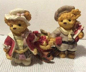 Teddy Bears Collectible Figurine Teddy & Me Collection 1994 Male and Female - Picture 1 of 2