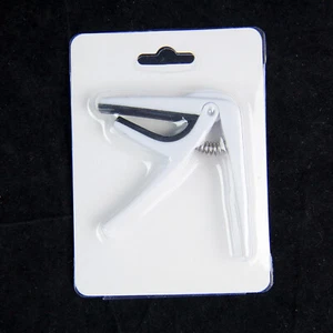 Trigger Clamp Quick Change Small Capo For Ukulele Mandolin Banjo, White - Picture 1 of 3