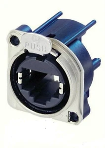 Neutrik NE8FBH Horizontal PCB Mount, RJ45 B-Series Cutout with Latch Lock. - Picture 1 of 1