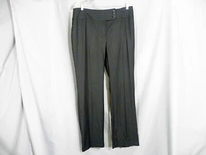 Style & Co High Rise Flare  Leg Black Pin Stripe LOLA Pants size 12 34x32 - Picture 1 of 7