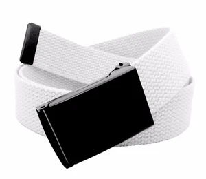 Build A Belt Kid's Black Flip Top 1.25" Wide Buckle with Canvas Web Belt - Picture 1 of 24