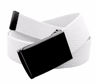 Build A Belt Men's Black Flip Top 1.25" Wide Buckle with Canvas Web Belt - Image 1 of 4