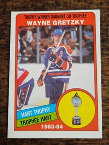 1984-85 O-PEE-CHEE NHL HOCKEY #374 WAYNE GRETZKY HART EDMONTON OILERS