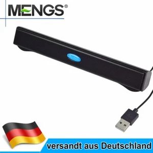 PC Lautsprecher Multimedia Boxen Speaker für PC Computer Laptop Notebook Schwarz - Bild 1 von 9