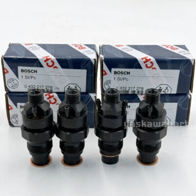 4X 0432217276 Inyectores de Combustible Bosch Para 92-05 65 GMC Chevy 6.5L Motor Turbo Nuevo Foto 1 de 4