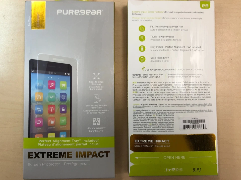 3X PureGear Extreme Impact Screen Protector for LG Aristo  3-Pack - Image 1 of 1