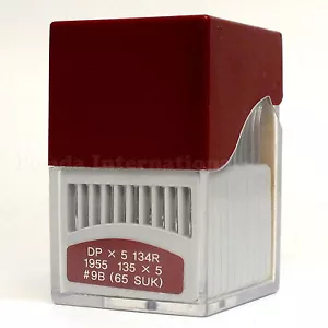 100 aghi arancioni SY1955 135 x 5 134R misura 9B macchina industriale Juki Singer - Foto 1 di 5