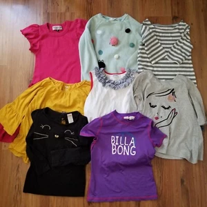 Girls mixed clothes lot of 8 dresses tops Sz 7/8 - Picture 1 of 7