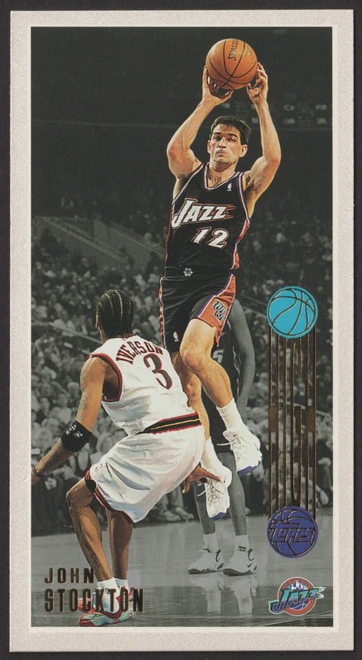 2001-02 Topps High Topps #35 John Stockton Jazz HOF - Image 1 of 4