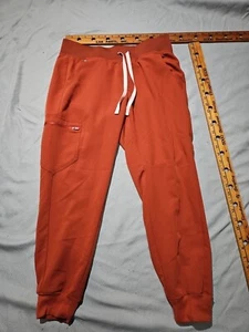 Limited Ed FigsPants Womens Medium Petite Sunset Orange Zamora Jogger Scrubs - Picture 1 of 16