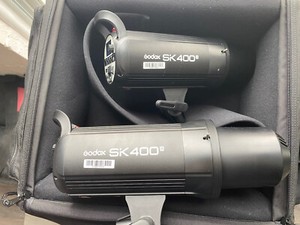 2x Godox SK400II 400W 2.4G HSS Studio Flash XPRO-S Transmitter For Sony Camera