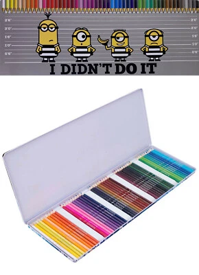 Minions Pencils Tin 50 Piece Colouring Craft Art Jailbreak Bob Stuart Disney - Image 1 of 4