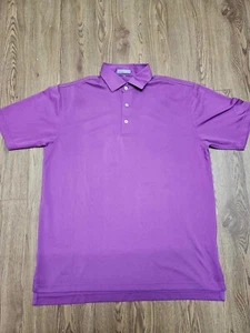 Polo da golf uomo Peter Millar estiva comoda viola - taglia media - Foto 1 di 5