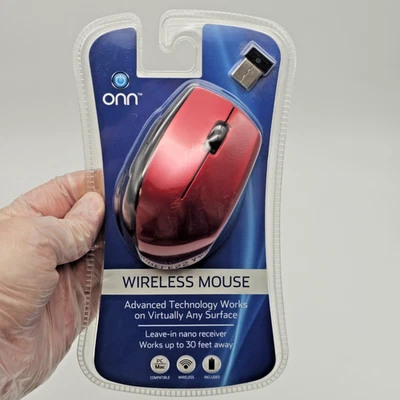 RED Wireless Mouse Onn PC MAC Compatible M730R Advanced Tech + NANO Receiver - Image 1 of 3