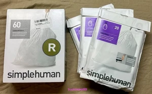 fodere simplehuman CODE R Custom Fit - sacchetti spazzatura 10 litri / 2,6 GAL - numero 60 - Foto 1 di 7