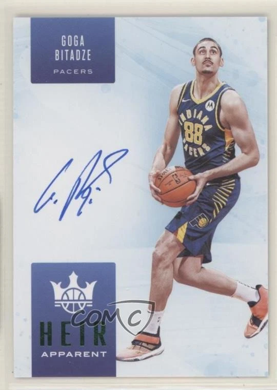 2019-20 Panini Court Kings Heir Apparent Jade /25 Goga Bitadze Rookie Auto RC - Image 1 of 2