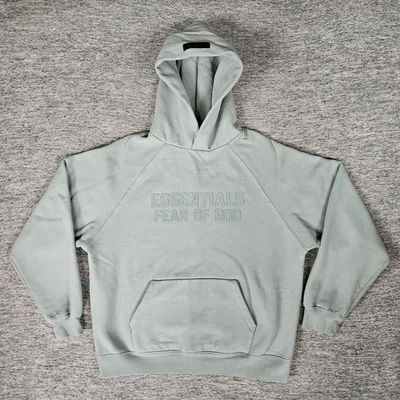 Essentials Fear Of God Para Hombre Grande SS'23 Tonal Pullover Sudadera con Capucha NC3 Sicómoro Foto 1 de 4