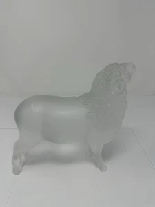 Lalique France Frosted Crystal Figurine Ram Large Majestic - Picture 1 of 12