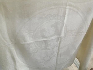 Large Scarf Model IVORY 85 CASHMERE 15 SILK HERMES - Picture 1 of 6