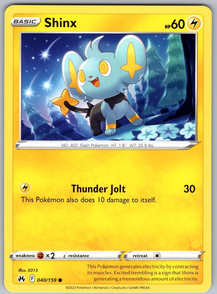 Shinx (40) Common Crown Zenith Normal 040/159 NM - Image 1 of 1