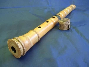 Instrumento musical tradicional japonés IKKAKU Shakuhachi 1 Shaku 6 soles 7 agujeros - Imagen 1 de 8