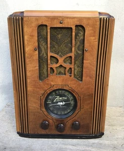 Zenith 4B131 Radio in legno lapide art deco antiquariato bellissimo armadio - Foto 1 di 15