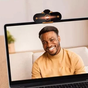 USB Webcam 2K 1080P USB 2.0 Inbuilt Microphone CMOS Plug And Play Lens Cover NEW - Afbeelding 1 van 12