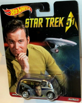 HOT WHEELS POP CULTURE STAR TREK 50 CAPTAIN KIRK QUICK D-LIVERY With REAL RIDERS - Image 1 of 4