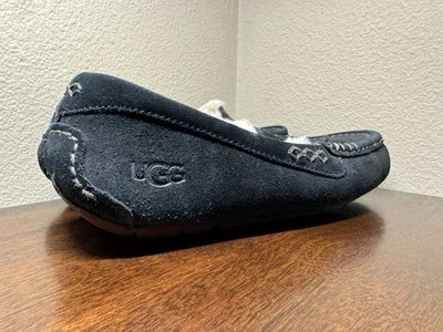 UGG Ansley Black Sheepskin and Shearling Slipper Loafers Women’s Sz 7 1106878W - Image 1 of 4